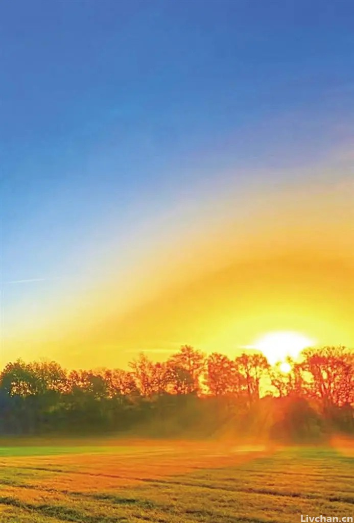 秋天的夕阳