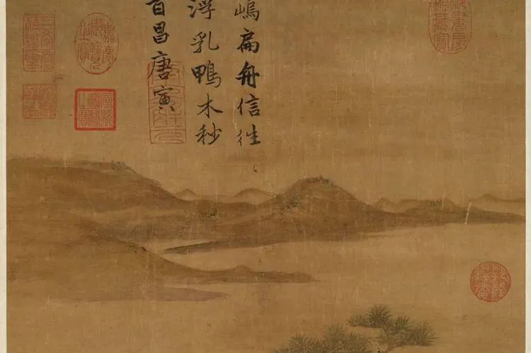 唐伯虎题画小字,放大见功夫!