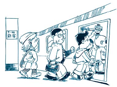 乘坐地铁时要按秩序.jpg