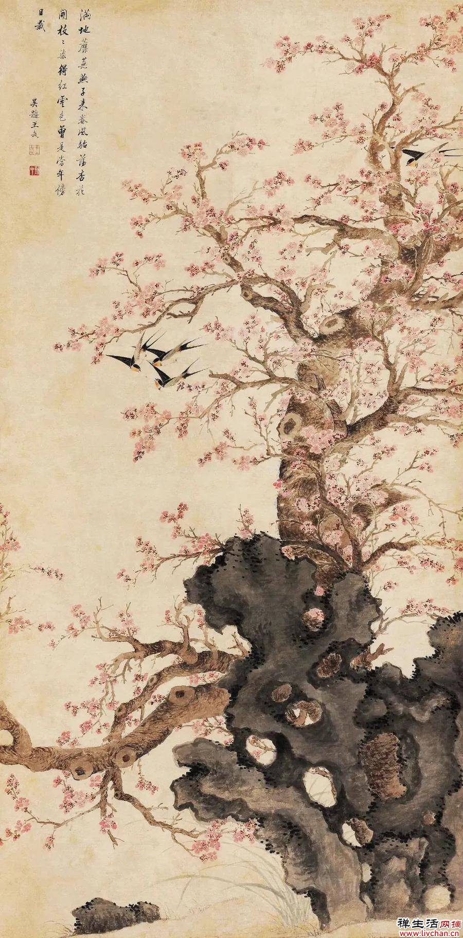 历代名家杏花图，心中万点柔情荡漾