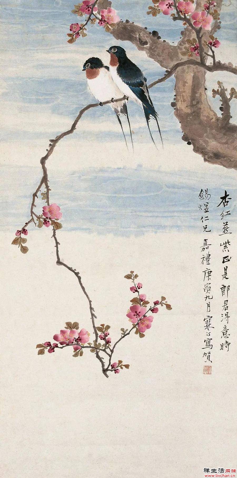 历代名家杏花图，心中万点柔情荡漾