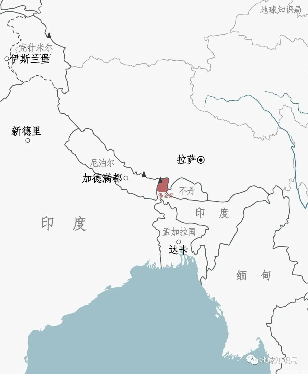 印度，就是这样吞并了这个国家-锡金