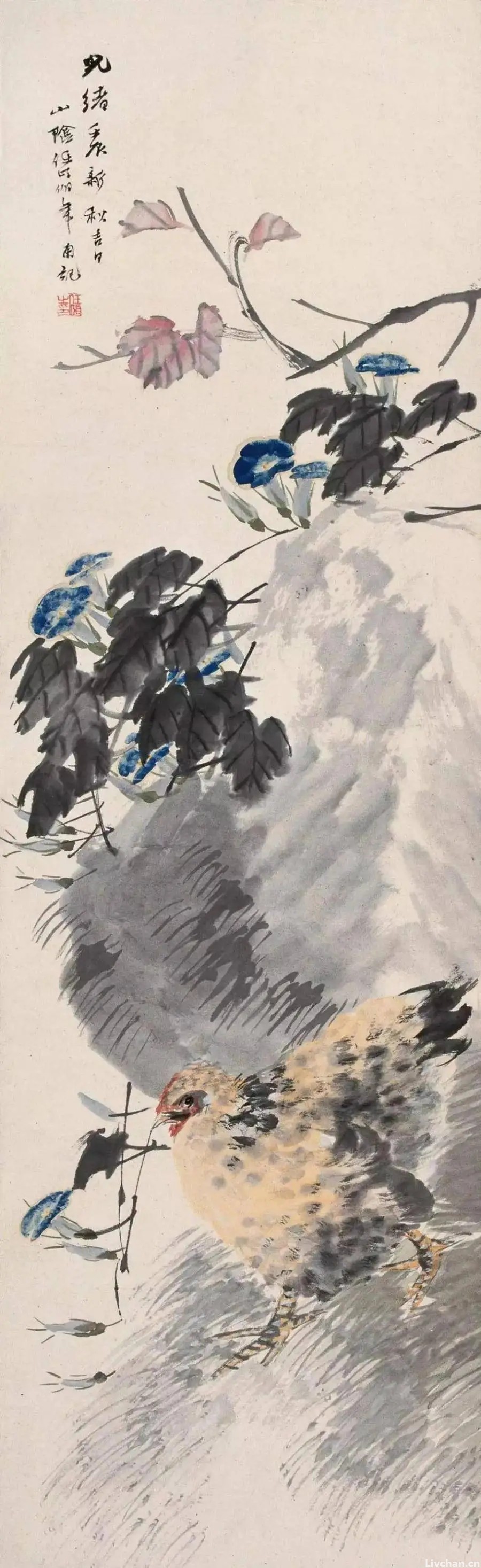 最平凡处见温馨——任伯年画鸡作品欣赏