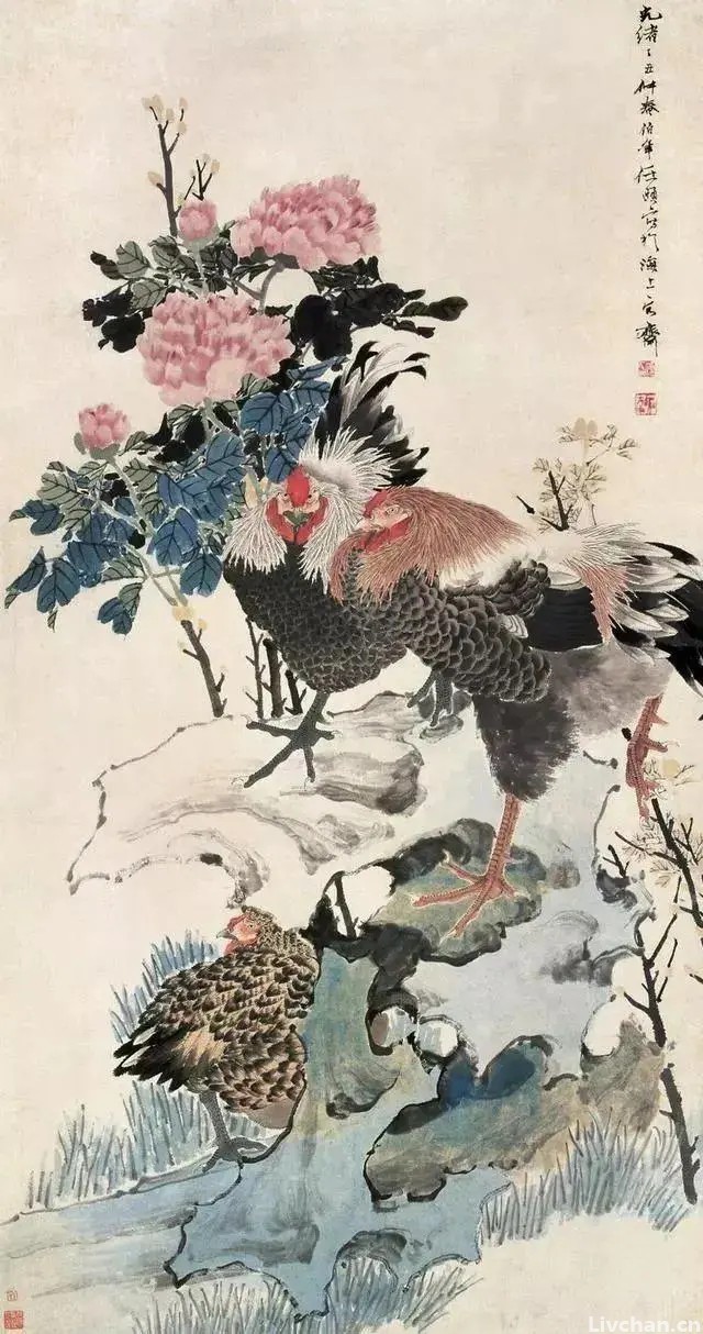 最平凡处见温馨——任伯年画鸡作品欣赏