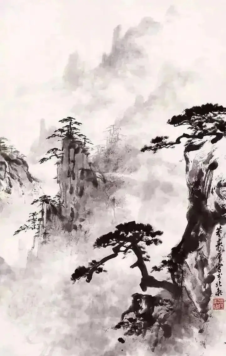 笔墨为国画精髓，不求绚丽色彩，浅析国画中的黑白之美
