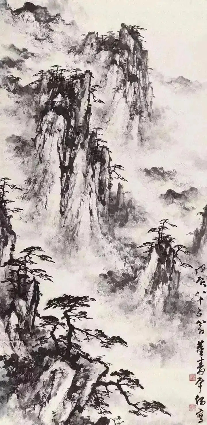 笔墨为国画精髓，不求绚丽色彩，浅析国画中的黑白之美