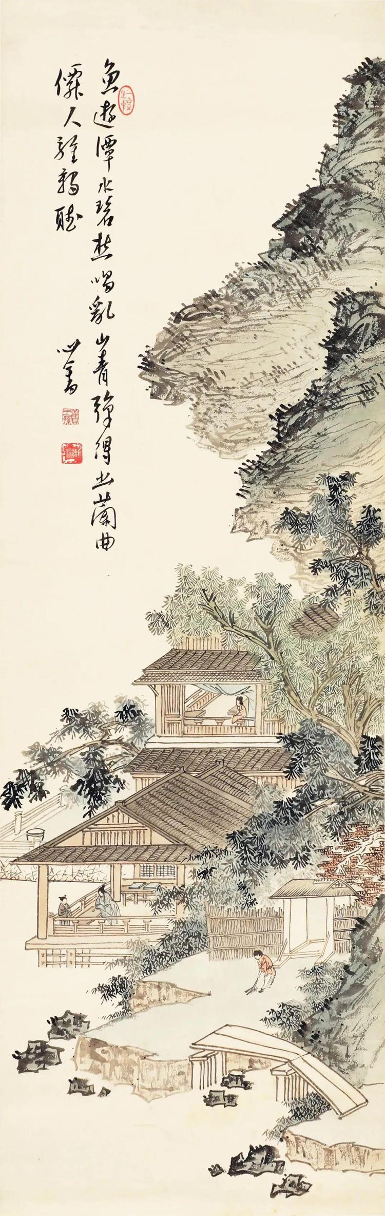 溥儒笔下的秋，涤尽胎火气！