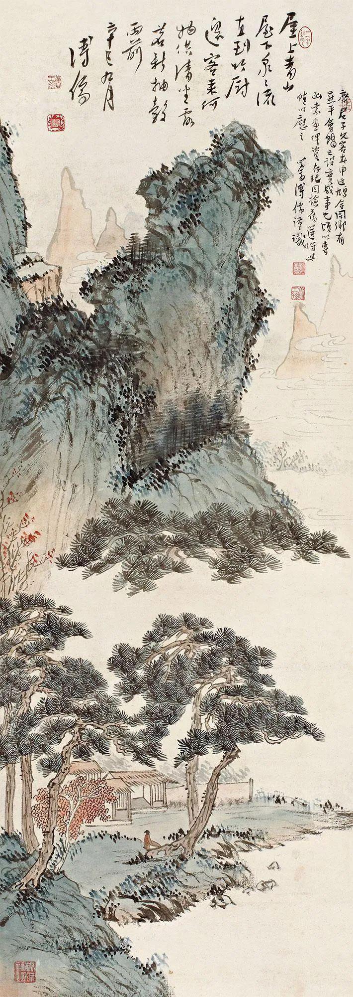 溥儒笔下的秋，涤尽胎火气！