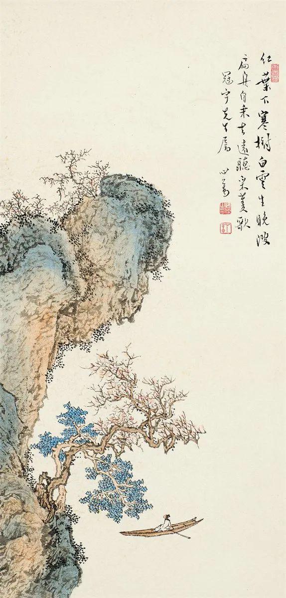 溥儒笔下的秋，涤尽胎火气！