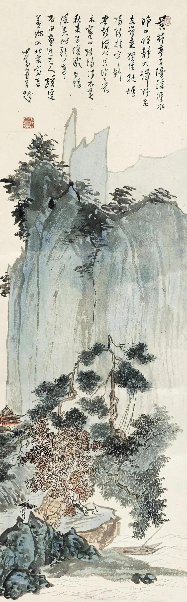 溥儒笔下的秋，涤尽胎火气！