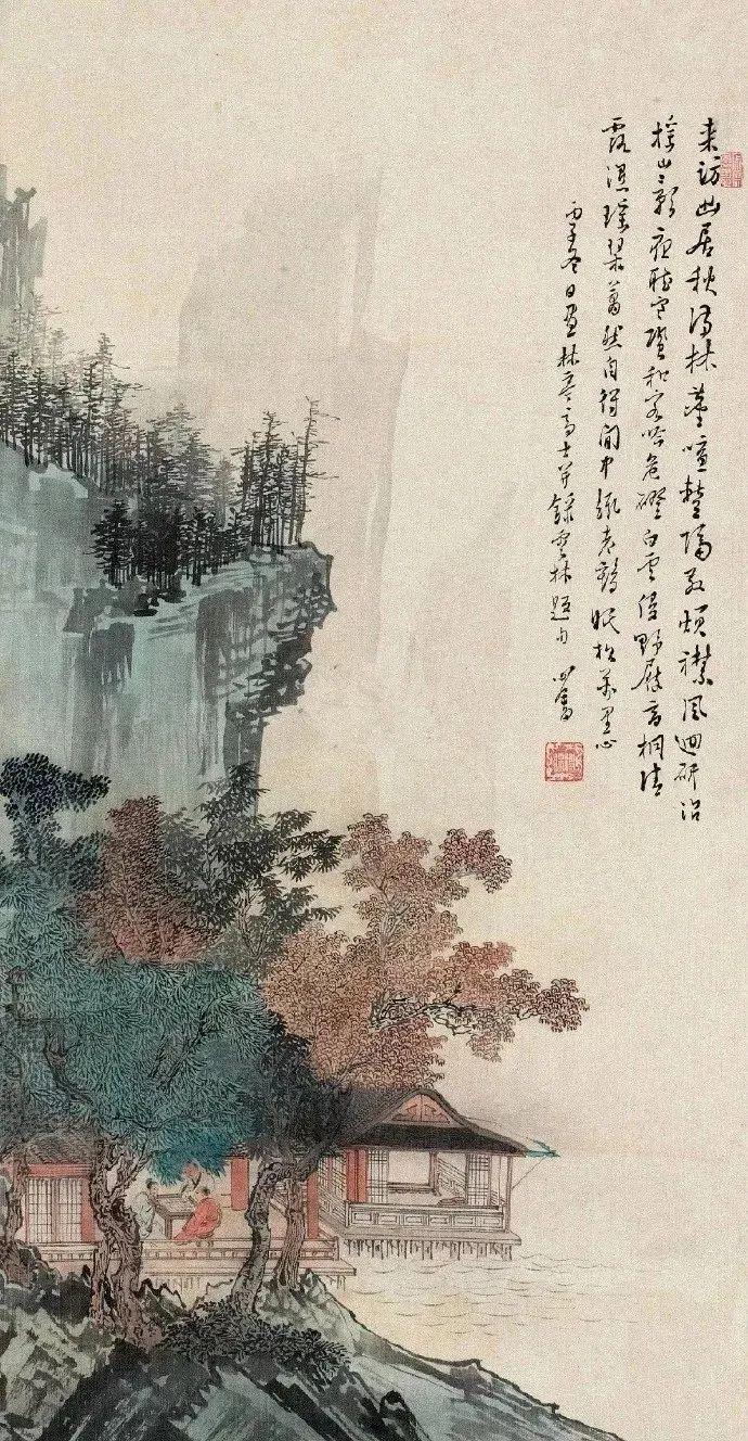 溥儒笔下的秋，涤尽胎火气！