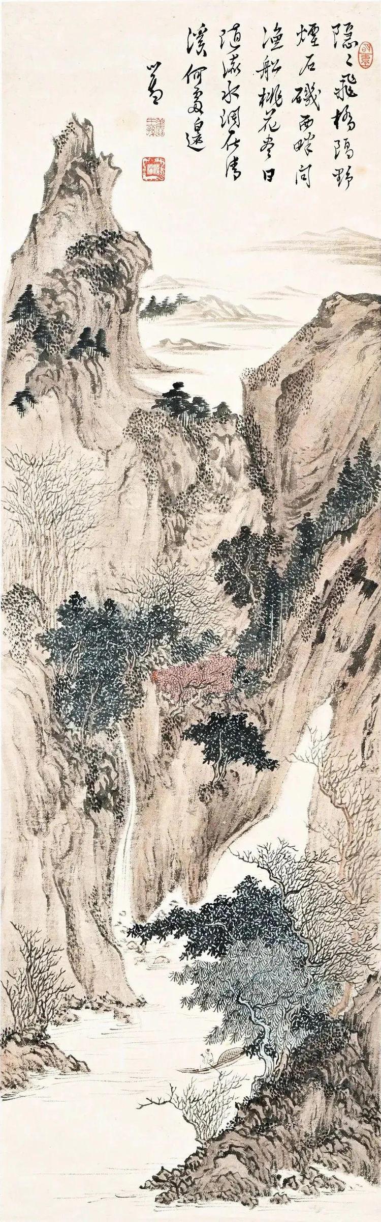 溥儒笔下的秋，涤尽胎火气！