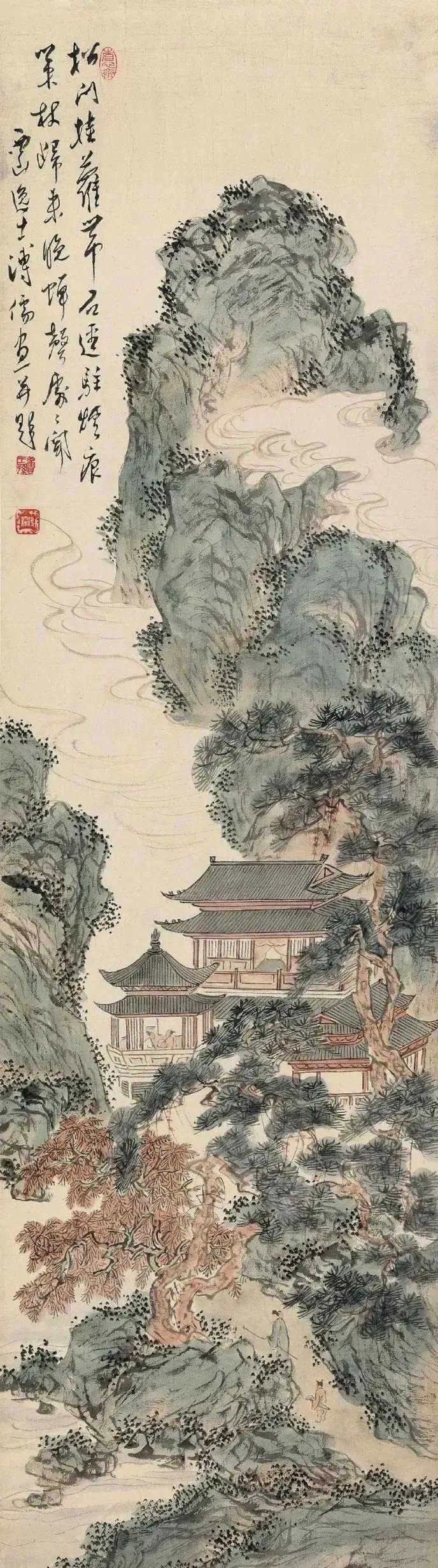 溥儒笔下的秋，涤尽胎火气！