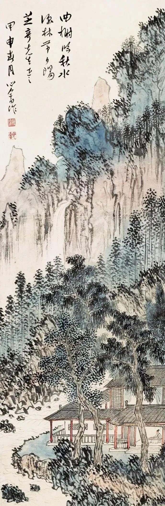 溥儒笔下的秋，涤尽胎火气！
