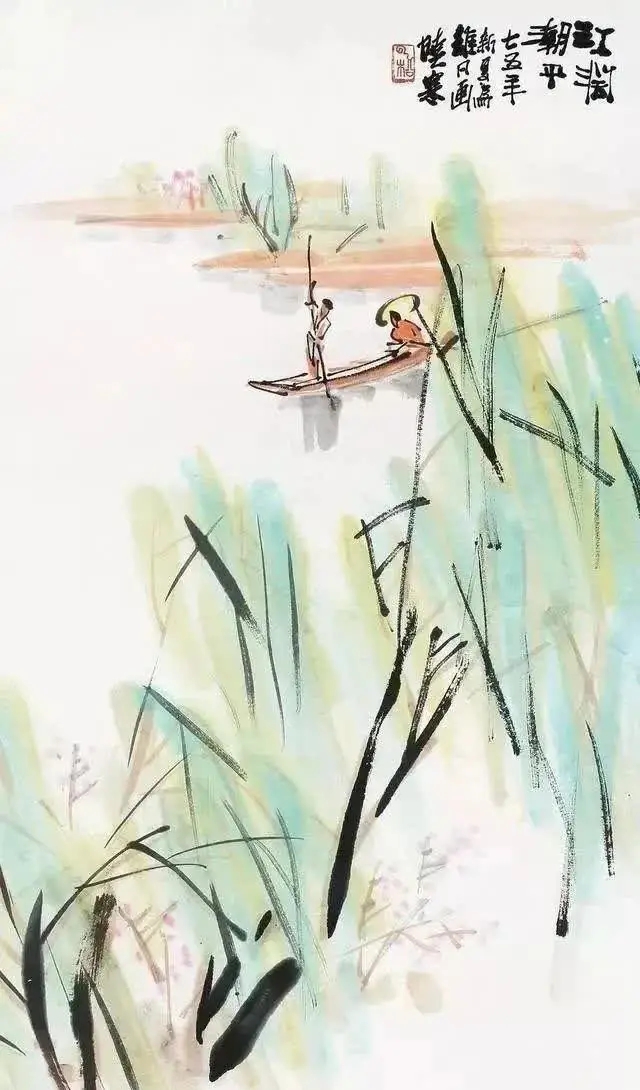 寥寥几笔的山水画,一气呵成,尽显神韵 寥寥几笔的山水画,一气呵成,尽显神韵