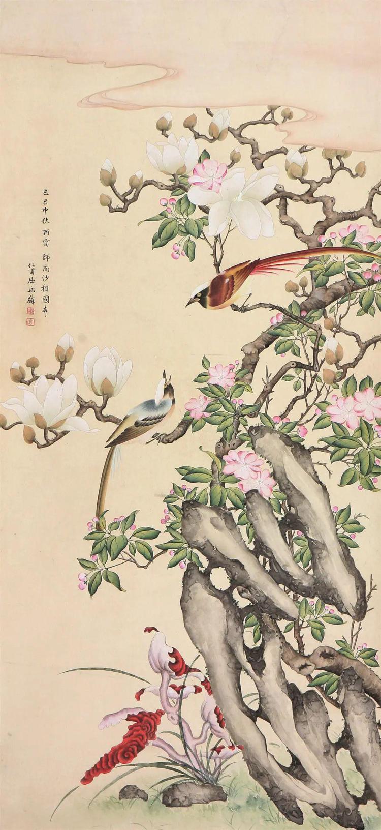 看这30幅工笔花鸟，才知道 “宫廷画家”屈兆麟有多厉害！
