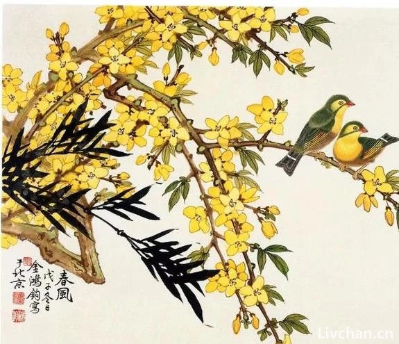 一组清新漂亮的工笔花鸟画！让你清凉一夏！