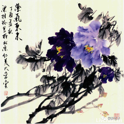 写意牡丹如何调色，看看这位老师的经验！