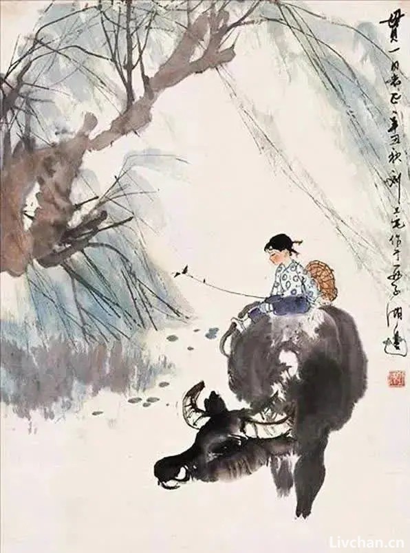 刘旦宅画牛，满满的田园气息！