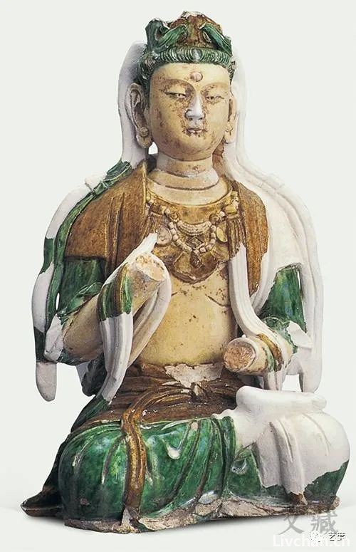河北易县辽三彩罗汉坐像散失记