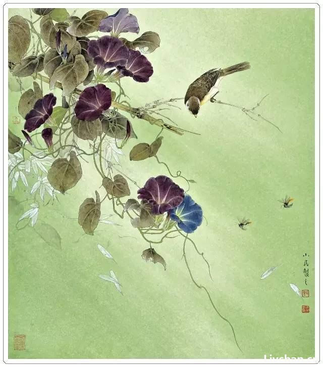 曹小民工笔花鸟作品42幅