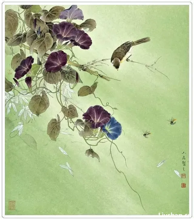 曹小民工笔花鸟作品42幅