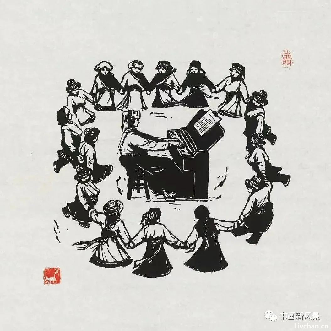 一组很美的版画作品