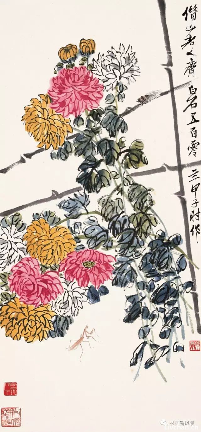 十幅菊画，十首菊诗！美不胜收！