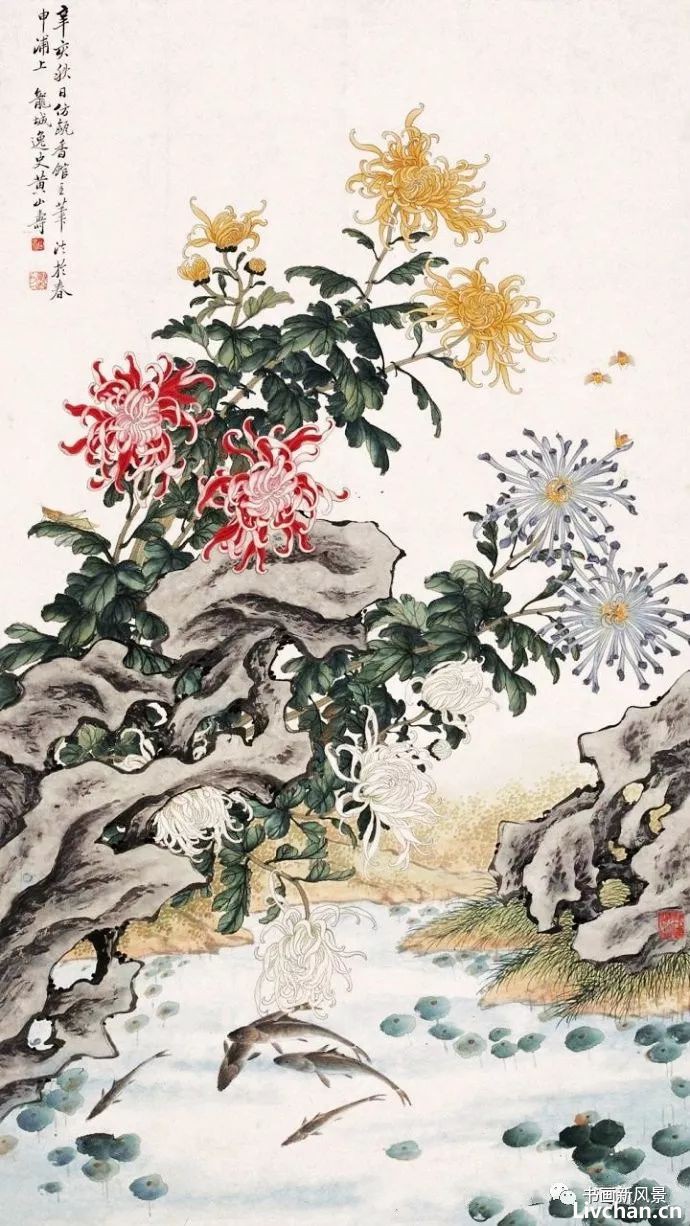 十幅菊画，十首菊诗！美不胜收！