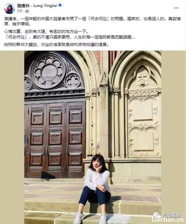 中国何去何从，轮不到龙应台来操心