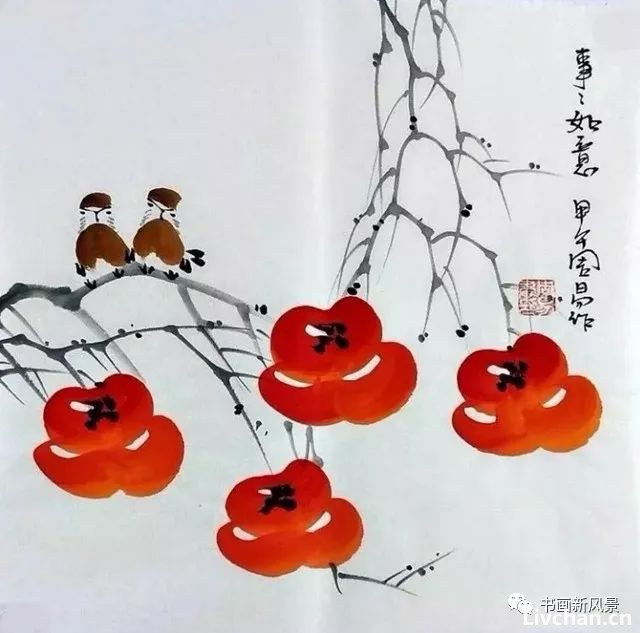 今日霜降，送您36幅柿柿如意图！