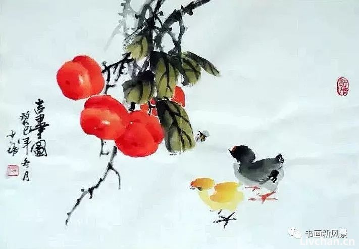 今日霜降，送您36幅柿柿如意图！