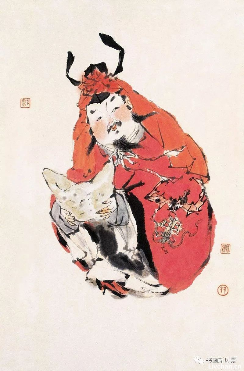 国画中的五路财神！
