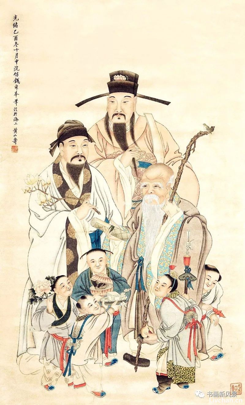 国画中的五路财神！