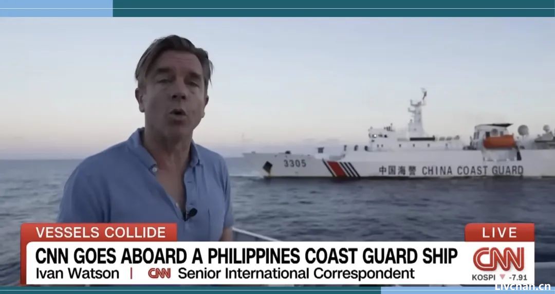 CNN记者上了菲律宾的海警船……          