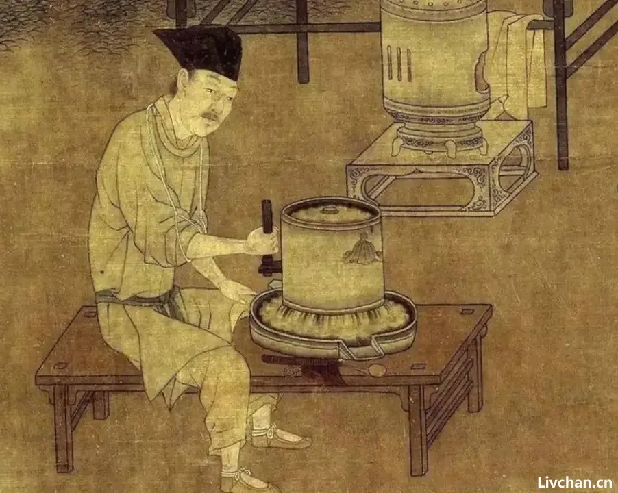 黄庭坚是一个爱茶的人，他将饮茶的情景写进词作中，读来回味无穷