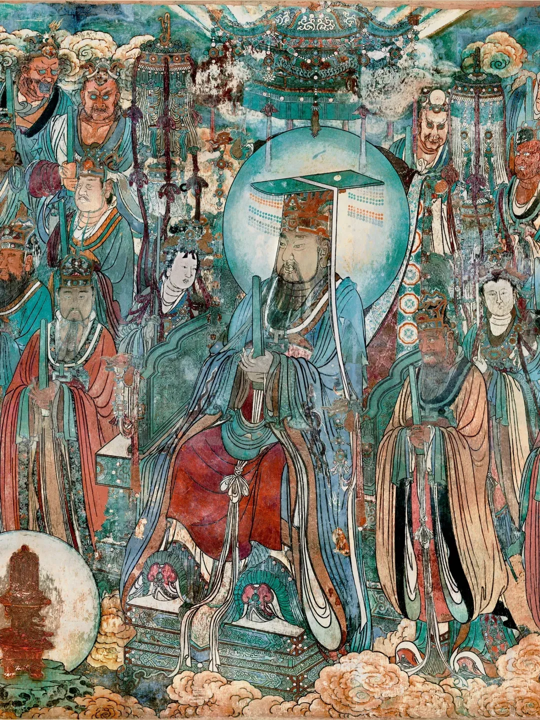 【高清图解】永乐宫《朝元图》壁画观赏指南 
