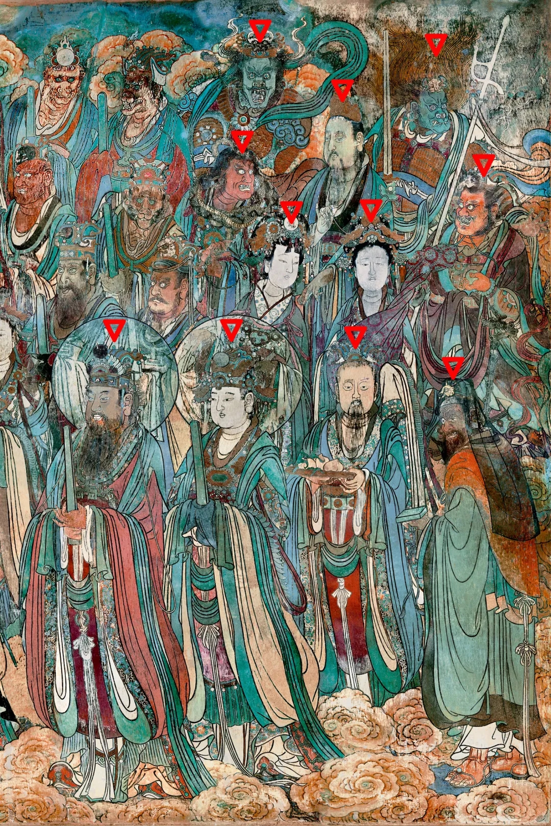 【高清图解】永乐宫《朝元图》壁画观赏指南 