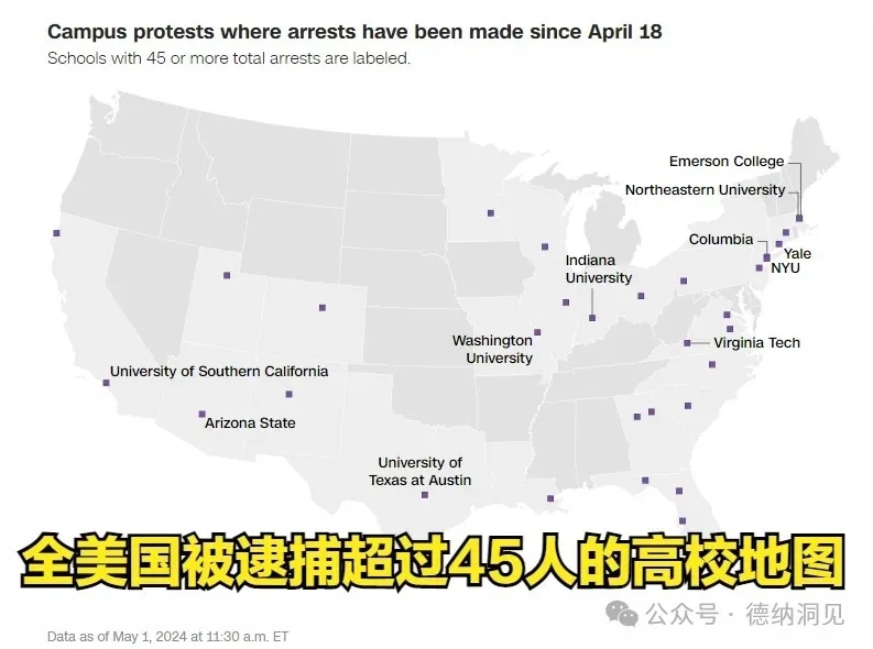 德纳：美国高校反战示威——犹太资本被迫跳到前台意味着什么？