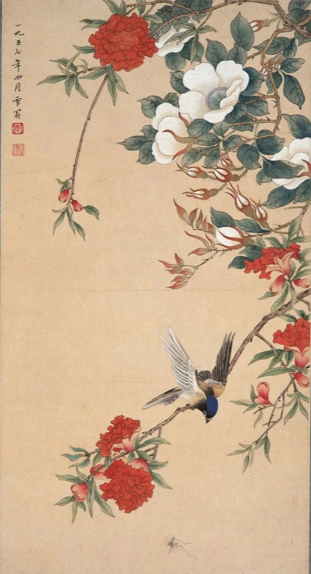 陈之佛的这组工笔花鸟，美啊！