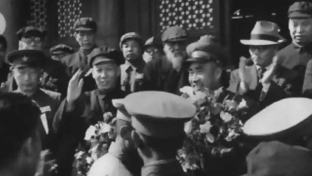 1947年，刘少奇、朱德晋察冀整军过程