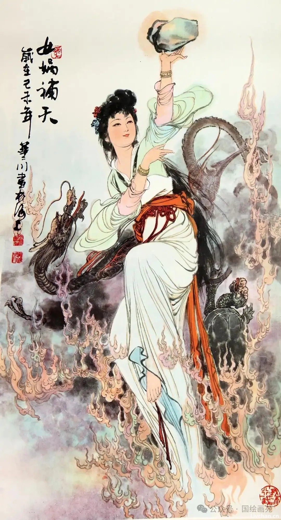 1980年《中国古代神话》老挂历,一图一传说! 1980年《中国古代神话》老挂历,一图一传说!