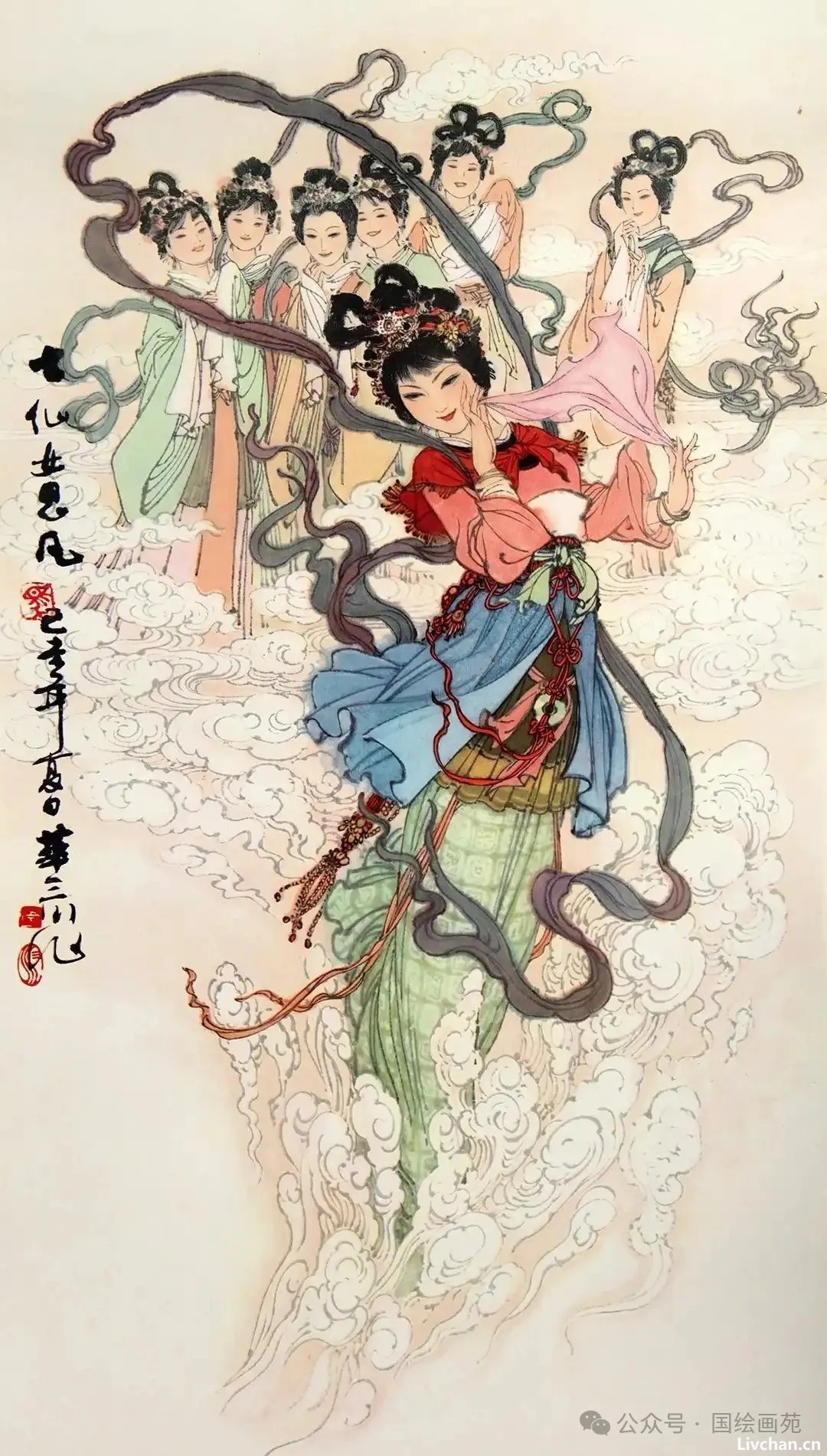 1980年《中国古代神话》老挂历,一图一传说! 1980年《中国古代神话》老挂历,一图一传说!