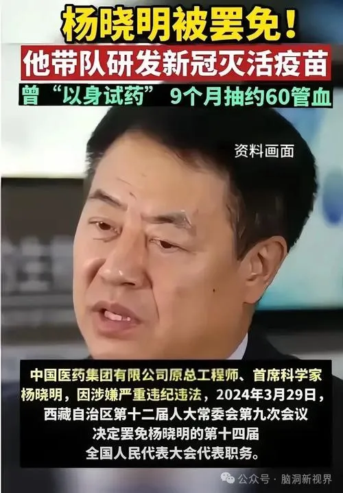 新冠疫苗之父杨晓明谣言与14亿人对疫苗安全的深忧