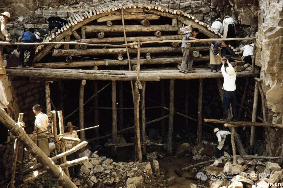 1973年河南林县，42张红旗渠老照片，修建过程震撼人心！