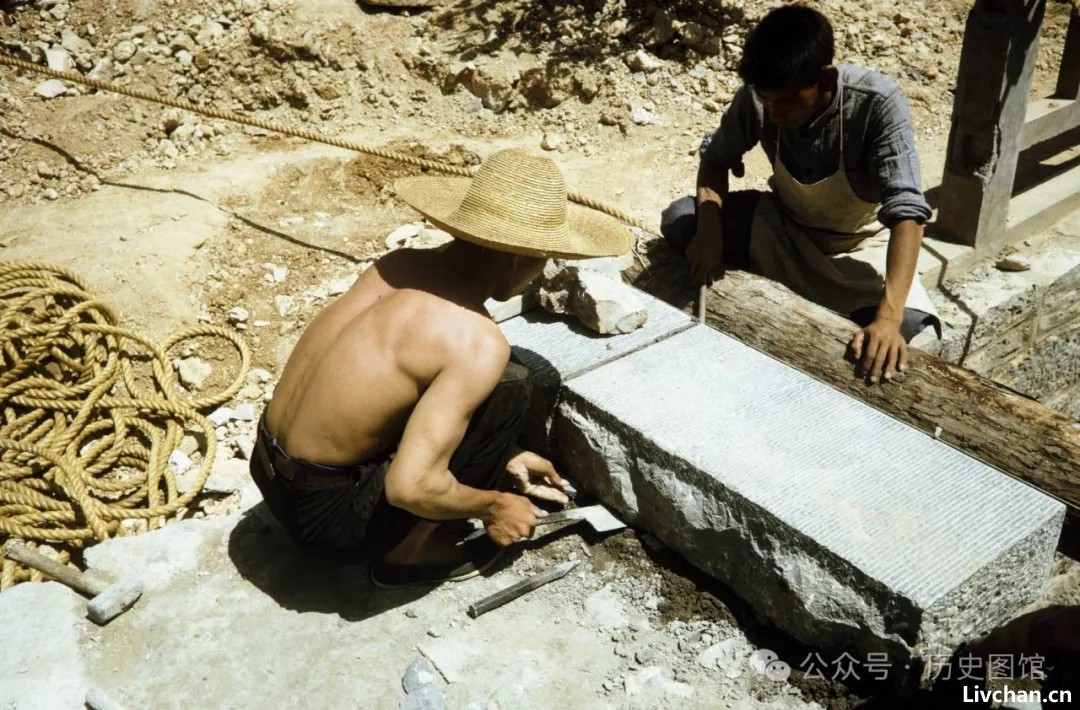 1973年河南林县，42张红旗渠老照片，修建过程震撼人心！