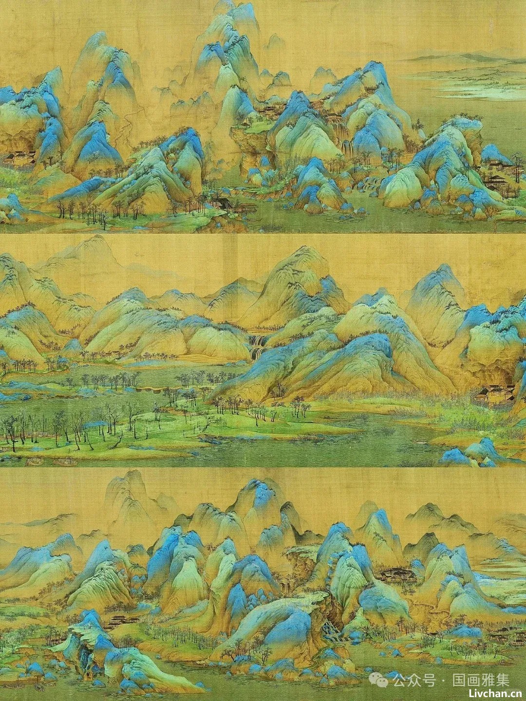 高清绝美国画《千里江山图》，宋代美学巅峰之作