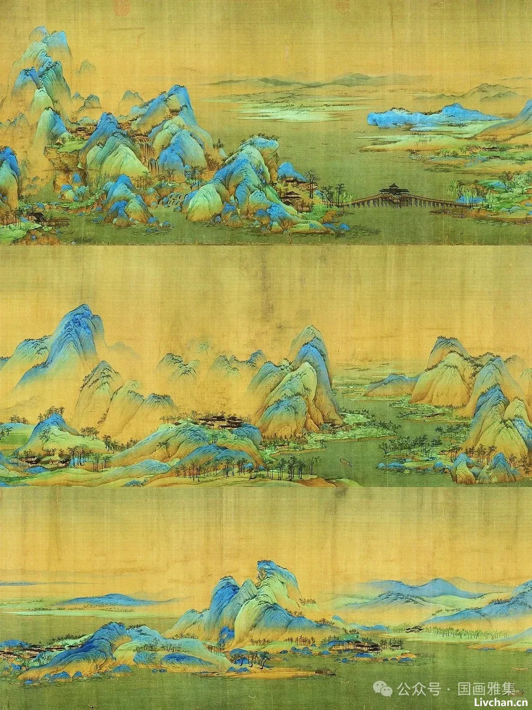 高清绝美国画《千里江山图》，宋代美学巅峰之作