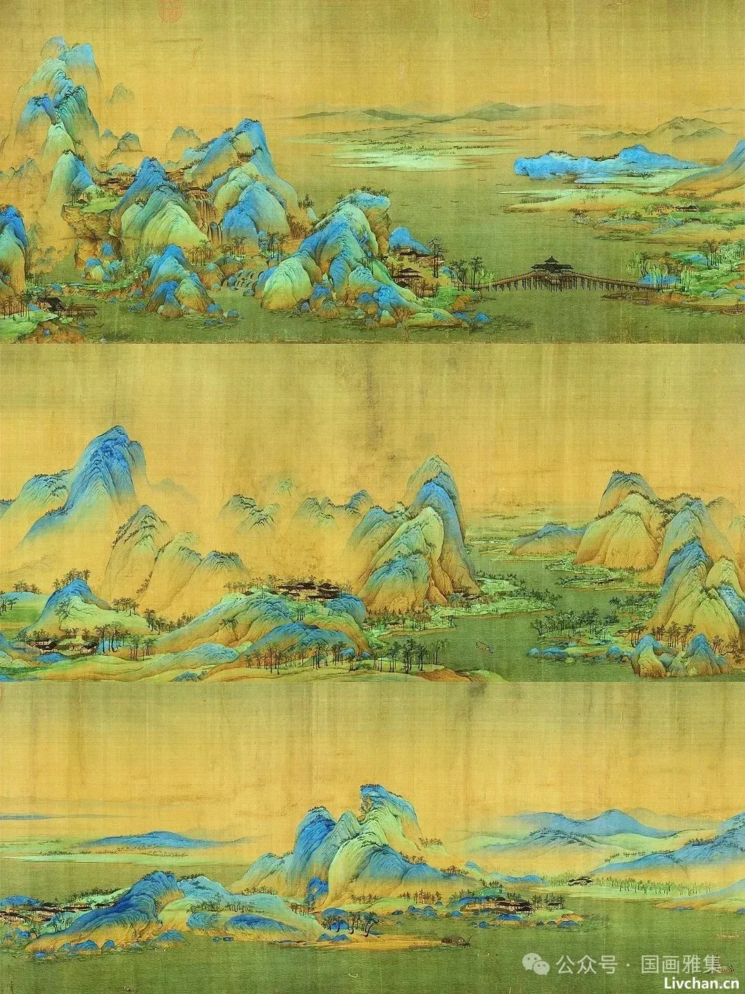 高清绝美国画《千里江山图》，宋代美学巅峰之作