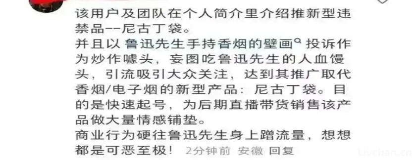 鲁迅夹烟墙画被投诉事件举报者孙女士背后竟然是这门生意